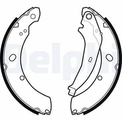 Brake Shoe Set DELPHI LS2136