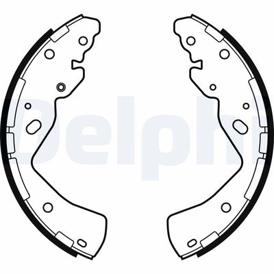 Brake Shoe Set DELPHI LS2143