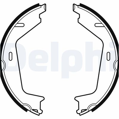Brake Shoe Set DELPHI LS2144