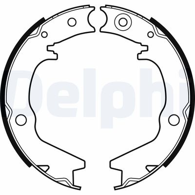 Brake Shoe Set DELPHI LS2145