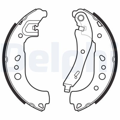 Brake Shoe Set DELPHI LS2149