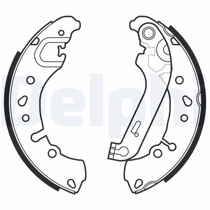 DELPHI LS2151 Brake Shoe Set