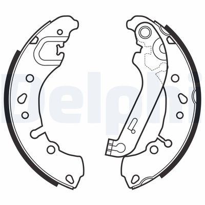 Brake Shoe Set DELPHI LS2151