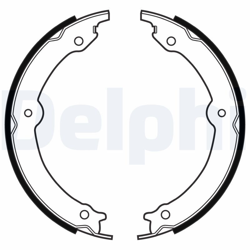 DELPHI LS2152 Brake Shoe Set, parking brake