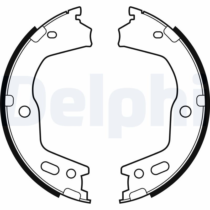 DELPHI LS2154 Brake Shoe Set, parking brake