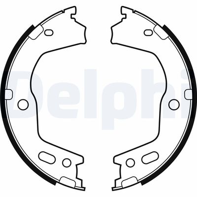 Brake Shoe Set, parking brake DELPHI LS2154