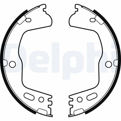 Brake Shoe Set, parking brake DELPHI LS2155