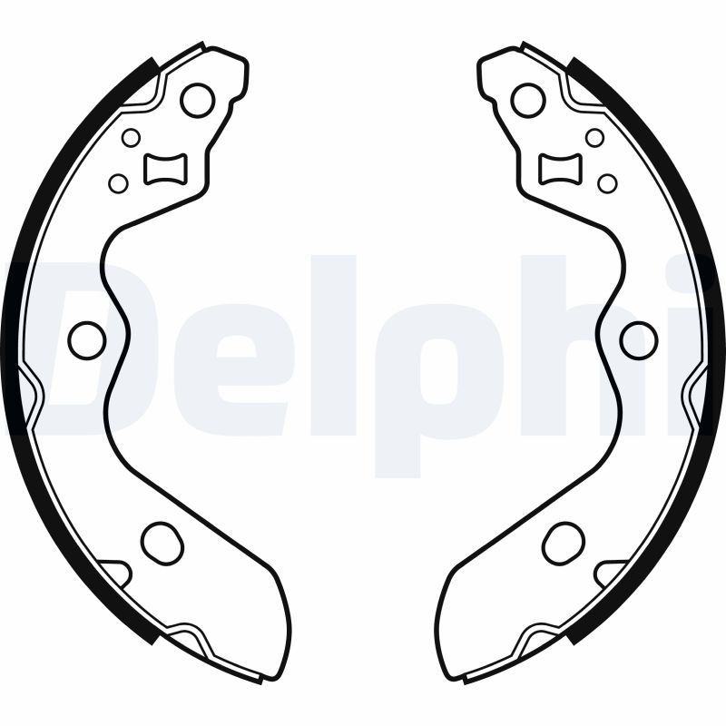 DELPHI LS2156 Brake Shoe Set