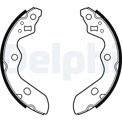 Brake Shoe Set DELPHI LS2156