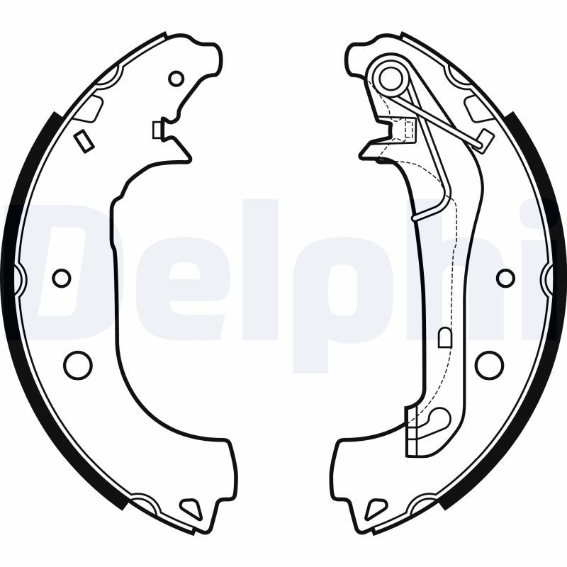 DELPHI LS2157 Brake Shoe Set