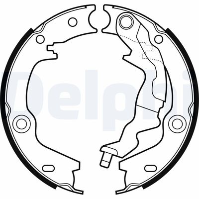 Brake Shoe Set, parking brake DELPHI LS2161