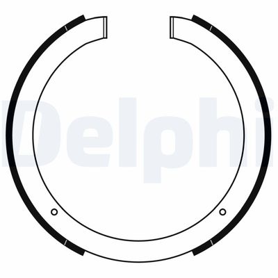 Brake Shoe Set DELPHI LS2168