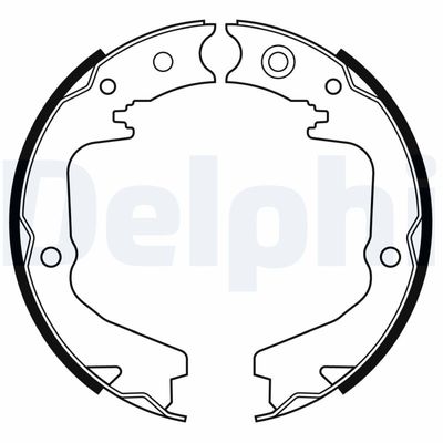 Brake Shoe Set, parking brake DELPHI LS2170