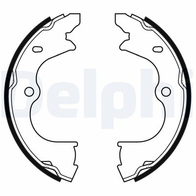 Brake Shoe Set, parking brake DELPHI LS2173