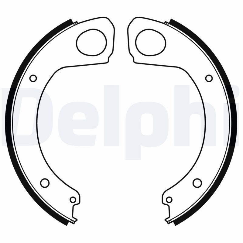 DELPHI LS2174 Brake Shoe Set, parking brake