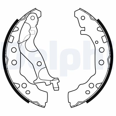 Brake Shoe Set DELPHI LS2175