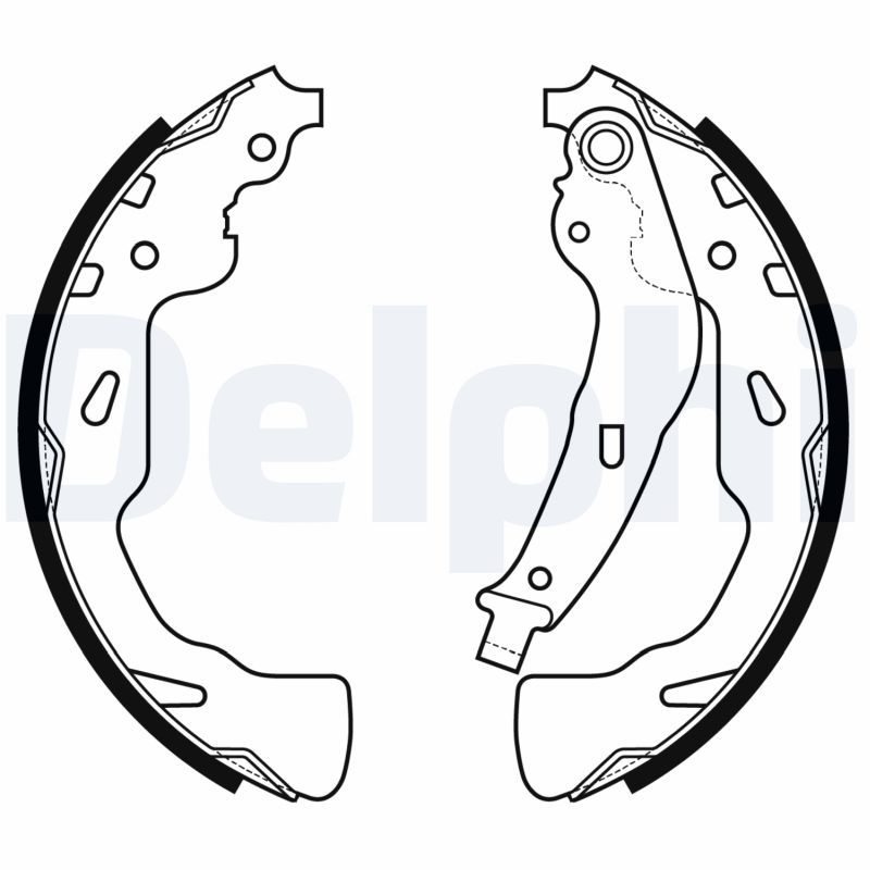 DELPHI LS2176 Brake Shoe Set