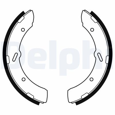 Brake Shoe Set DELPHI LS2185