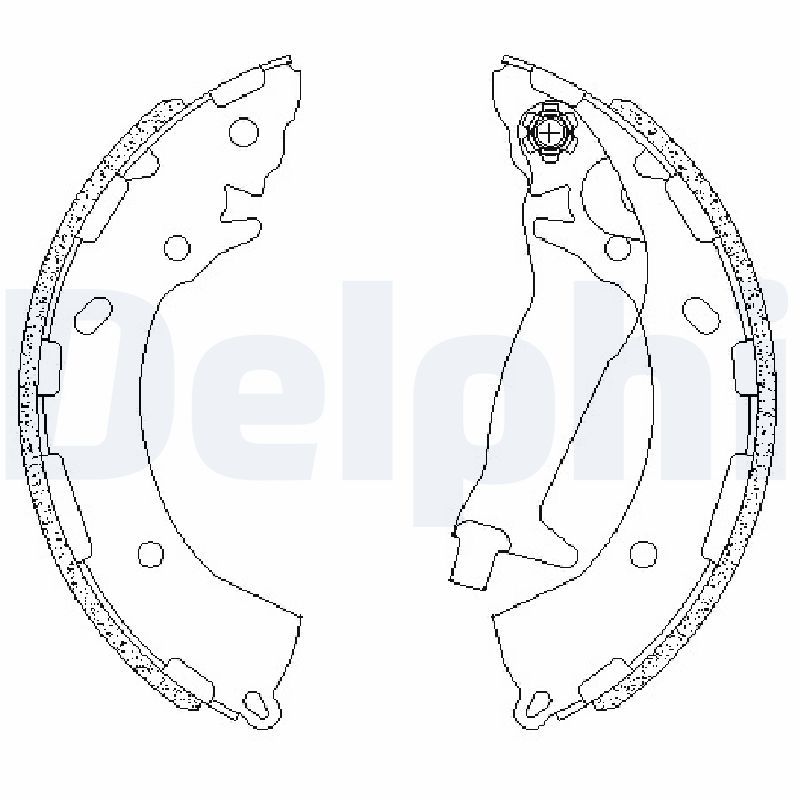DELPHI LS2195 Brake Shoe Set