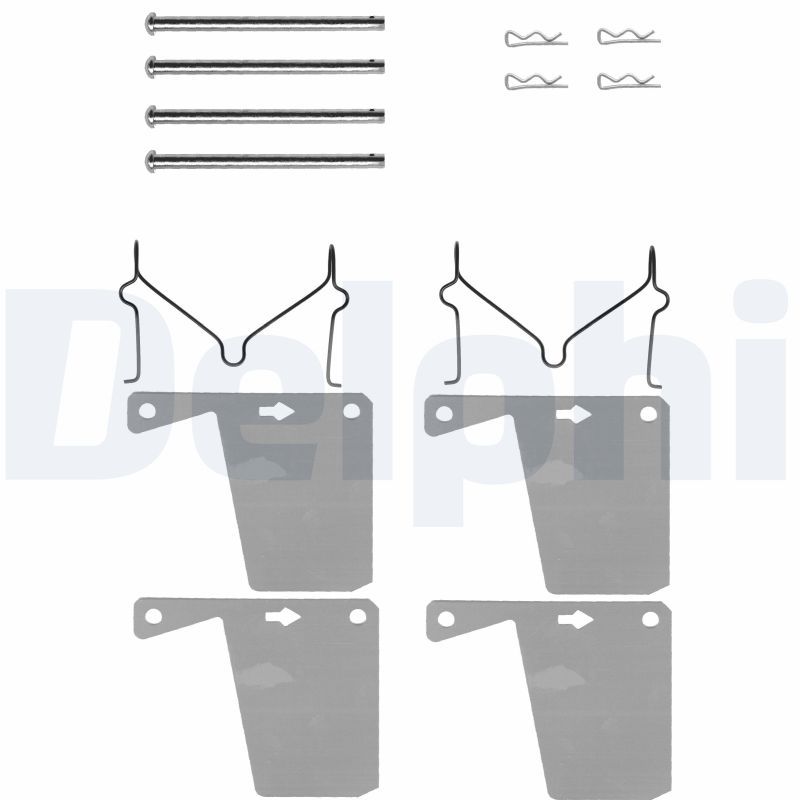 DELPHI LX0028 Accessory Kit, disc brake pad