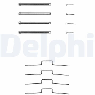 Accessory Kit, disc brake pad DELPHI LX0165