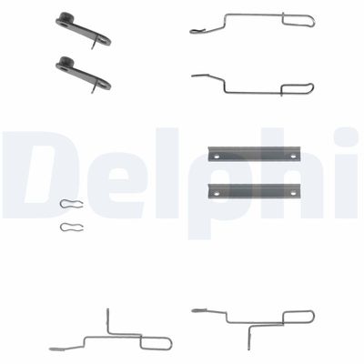 Accessory Kit, disc brake pad DELPHI LX0168