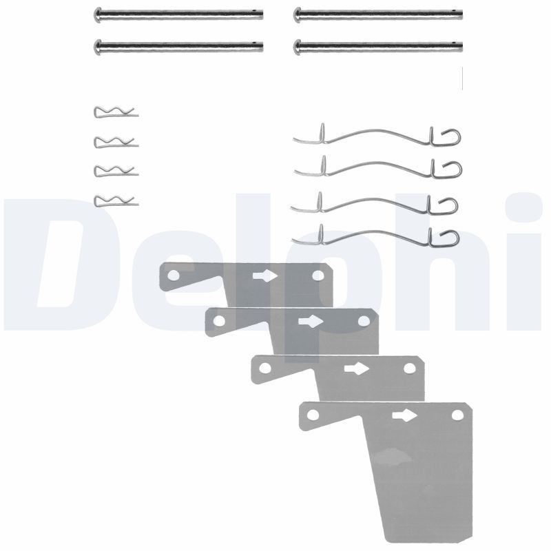 DELPHI LX0174 Accessory Kit, disc brake pad