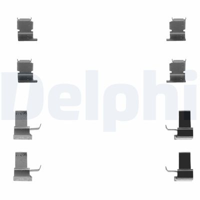 Accessory Kit, disc brake pad DELPHI LX0259