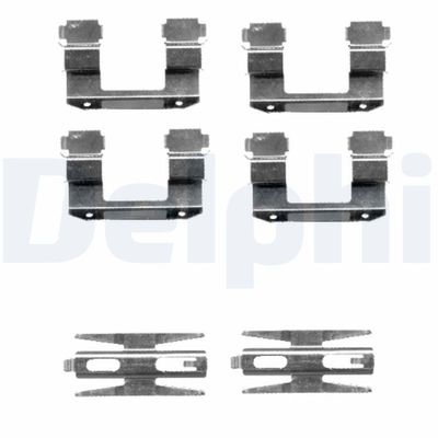 Accessory Kit, disc brake pad DELPHI LX0387