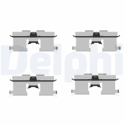 Accessory Kit, disc brake pad DELPHI LX0407