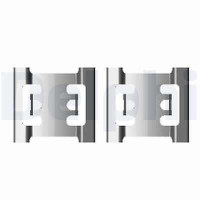 Accessory Kit, disc brake pad DELPHI LX0428
