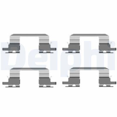 Accessory Kit, disc brake pad DELPHI LX0431
