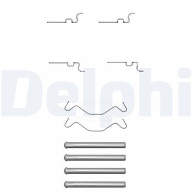 Accessory Kit, disc brake pad DELPHI LX0435