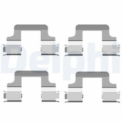 Accessory Kit, disc brake pad DELPHI LX0437