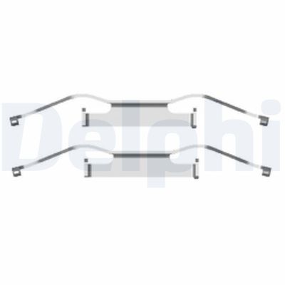 Accessory Kit, disc brake pad DELPHI LX0439