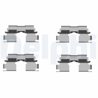 Accessory Kit, disc brake pad DELPHI LX0451