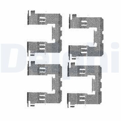 Accessory Kit, disc brake pad DELPHI LX0453