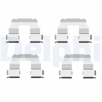 Accessory Kit, disc brake pad DELPHI LX0457