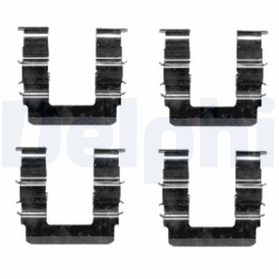 Accessory Kit, disc brake pad DELPHI LX0463