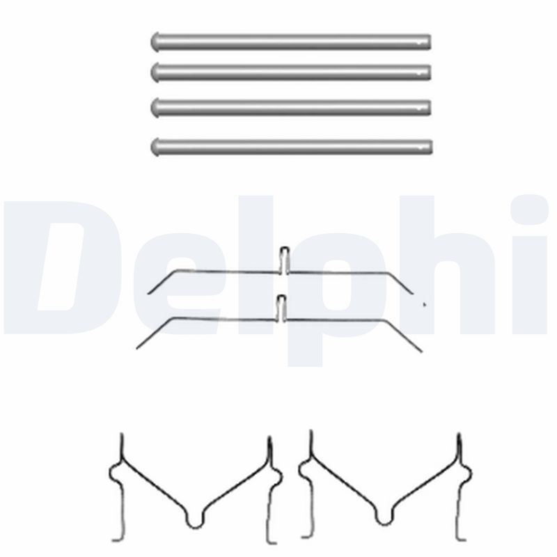 DELPHI LX0470 Accessory Kit, disc brake pad