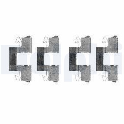 Accessory Kit, disc brake pad DELPHI LX0474