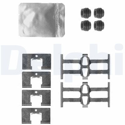 Accessory Kit, disc brake pad DELPHI LX0562