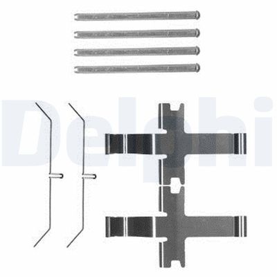 Accessory Kit, disc brake pad DELPHI LX0601