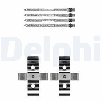 Accessory Kit, disc brake pad DELPHI LX0604