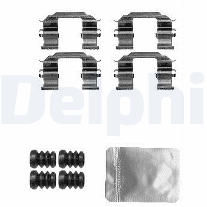 DELPHI LX0608 Accessory Kit, disc brake pad