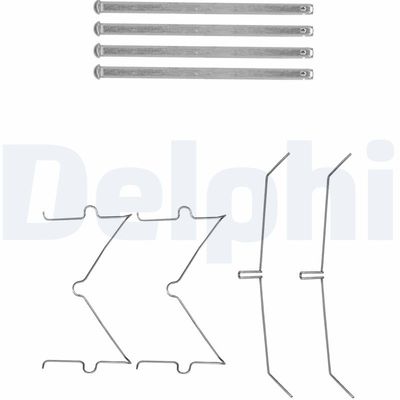 Accessory Kit, disc brake pad DELPHI LX0627
