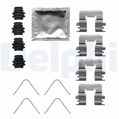 Accessory Kit, disc brake pad DELPHI LX0684