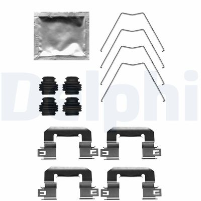 Accessory Kit, disc brake pad DELPHI LX0712
