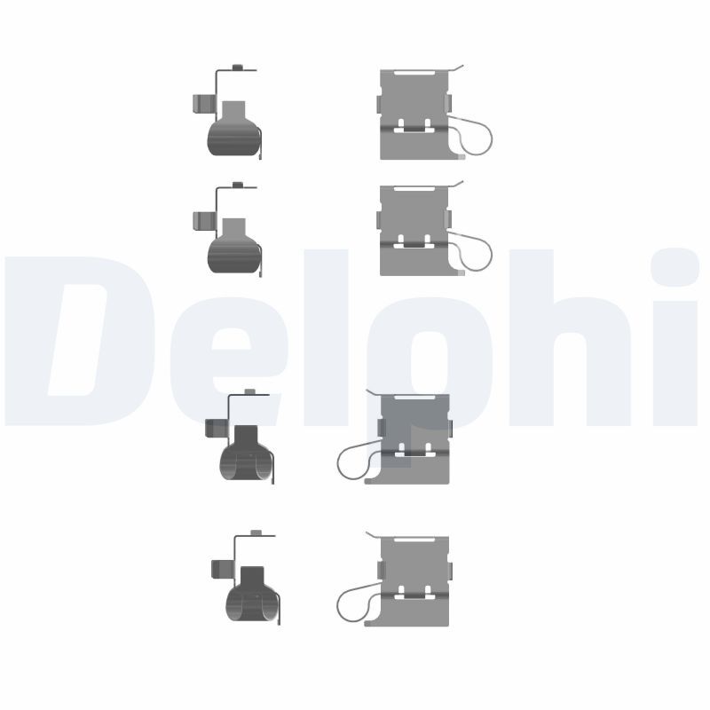 DELPHI LX0756 Accessory Kit, disc brake pad