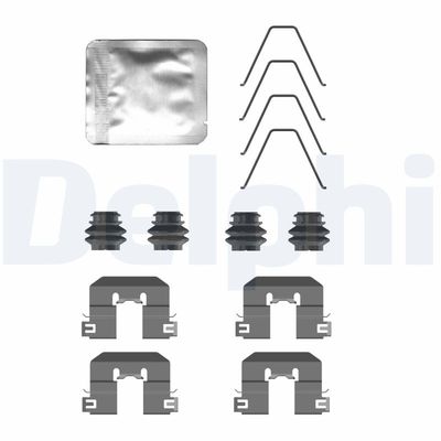 Accessory Kit, disc brake pad DELPHI LX0758